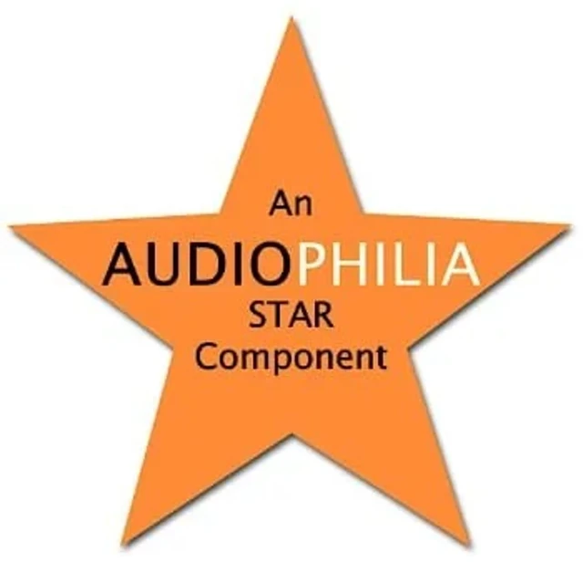 Il badge Audiophilia Star Component: una stella arancione.